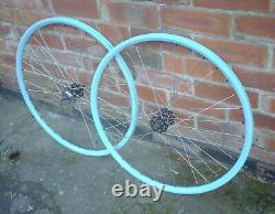 Ryde Zac2000 Celeste 36h Track Wheels, Aci Spokes, Flip Flop