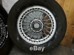 Set Of MG B 14 Inch Wheels & Tyres Set Of Five Complete With Tyres 6mm Of Tread