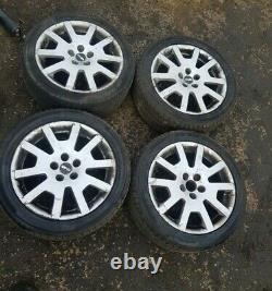 Skoda Fabia Mk1 Vrs 16 Complete Set Alloy Wheels & Tyres 215/45r16