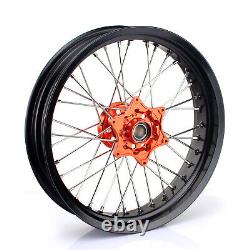 Supermoto 17 Complete Wheels Rim Hub for KTM 125-540 SX XCW EXC EXC-F 2003-2023