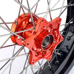 Supermoto 17 Complete Wheels Rim Hub for KTM 125-540 SX XCW EXC EXC-F 2003-2023