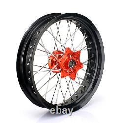 Supermoto 17 Complete Wheels Rim Hub for KTM 125-540 SX XCW EXC EXC-F 2003-2023