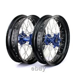 Supermoto 17 Complete Wheels Rims Hubs For Yamaha YZ250F YZ450F YZ 450 F 09-13