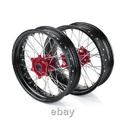 Supermoto Complete Wheel Rims 173.5 4.25 For Honda CR125 250R CRF250 450R 14-18