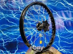 Suzuki Complete Front Wheel Excel Black Rim OEM A60 Billet Hub Assembly 125-450