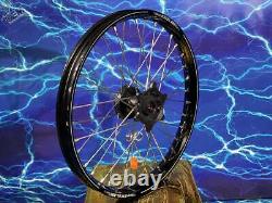 Suzuki Complete Front Wheel Excel Black Rim OEM A60 Billet Hub Assembly 125-450