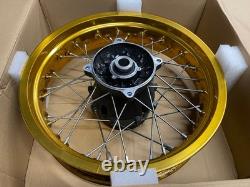Suzuki DL 800 DE V-Strom Rear Wheel complete Rim Hub spokes spacer DL800 800DE