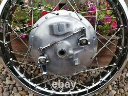 Suzuki T10 250 Front Wheel Rim 160x17 and brake plate complete