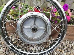 Suzuki T10 250 Front Wheel Rim 160x17 and brake plate complete