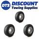 Trailer Silver Wheel Rim & Tyre Complete 145r10 8 Ply 500kgs 4 X 5.5 Inch Pcd X3