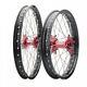 Tusk Impact Complete Front And Rear Wheel 1.60 X 21 / 2.15 X 18 Black Rim/silver