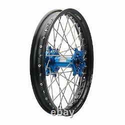 Tusk Impact Complete Front and Rear Wheel 1.60 x 21 / 2.15 x 18 Black Rim/Silver
