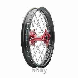Tusk Impact Complete Front and Rear Wheel 1.60 x 21 / 2.15 x 18 Black Rim/Silver