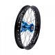 Tusk Impact Complete Wheel Front 21 X 1.60 Black Rim/silver Spoke/blue Hub