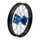 Tusk Impact Complete Wheel Rear 16 X 1.85 Black Rim/silver Spoke/blue Hub