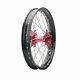 Tusk Impact Complete Wheel Rear 19 X 2.15 Black Rim/silver Spoke/red Hub