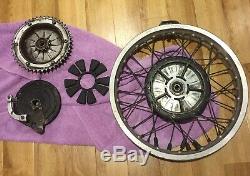 Used Grimeca complete wheel 260mm conical hub 18 inch alloy rim Cafe racer etc