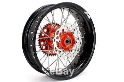 VMX 17 Supermoto Complete Wheel Rim Set For Ktm Sx Excf Xcf 125-530cc 2003-2020