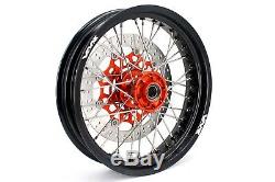 VMX 17 Supermoto Complete Wheel Rim Set For Ktm Sx Excf Xcf 125-530cc 2003-2020