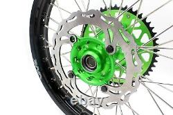 VMX 21/18 Complete Enduro Wheels Fit KAWASAKI KX250F KX450F 2006-2014 250MM Disc