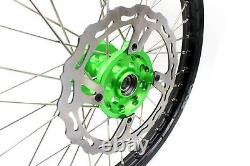 VMX 21/18 Complete Enduro Wheels Fit KAWASAKI KX250F KX450F 2006-2014 250MM Disc