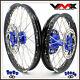 Vmx 21 19 Mx Complete Wheels Rim Set Fit Yamaha Yz250f Yz450f 2003-2015 Blue