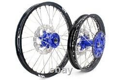 VMX 21 19 MX Complete Wheels Rim Set Fit YAMAHA YZ250F YZ450F 2003-2015 Blue