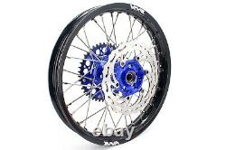 VMX 21 19 MX Complete Wheels Rim Set Fit YAMAHA YZ250F YZ450F 2003-2015 Blue