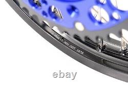 VMX 21 19 MX Complete Wheels Rim Set Fit YAMAHA YZ250F YZ450F 2003-2015 Blue