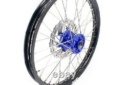 VMX 21 19 MX Complete Wheels Rim Set Fit YAMAHA YZ250F YZ450F 2003-2015 Blue