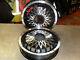 Vespa Px 125 200 Black Diamond Genuine Italian Split Rim Wheels Complete