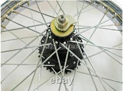 Vintage 19 Rear Wheel Rim Complete & Spokes Half Width Hub BSA Enfield