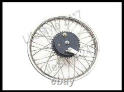 Vintage 19 Rear Wheel Rim Complete With Spoke Half Width Hub BSA Enfield
