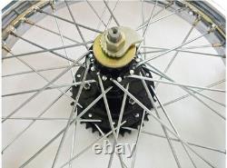 Vintage 19 Rear Wheel Rim Complete With Spoke Half Width Hub For Royal Enfield