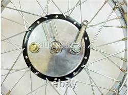 Vintage 19 Wheel Rim Complete With Spokes Half & Width Hub BSA Enfield