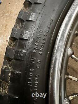 Vintage BSA complete front wheel rim brake drum 19 vgc triumph B31 a65 b44 b33