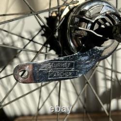 Vintage Bicycle 28 Inch Wheel Set Dunlop Rim Sturmey Archer Hubs Complete Kit