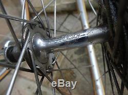 Vintage complete rear wheel Campagnolo Gran Sport 1955/1959 Nisi rim