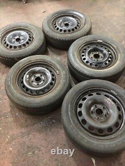 Vw Touran 1.9 Tdi 03-06 Genuine Tyres With 5 Stud Rim And Spare Complete Set(26)