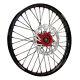 Warp 9 Complete Front Wheel Kit 21 Black Rim And Spokes/red Hub And Nipples