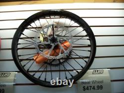 Warp 9 MX Complete 18 Rear Wheel Black Hub with Black Painted Rim