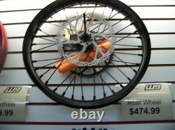 Warp 9 MX Complete 18 Rear Wheel Black Hub with Black Painted Rim