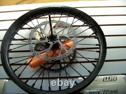 Warp 9 MX Complete 18 Rear Wheel Black Hub with Black Painted Rim