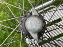Watsonian Sidecar Wheel, Hub, Complete Classic, Chrome Dunlop Rim Very Rare