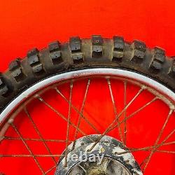 Xr80 Front Wheel Complete 16 Rim Vintage Genuine Oem Honda Xr 80 (79-84)