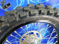 Yamaha Complete Rear Black Excel Wheel Hub Rim tire OEM Assembly 19x2.15