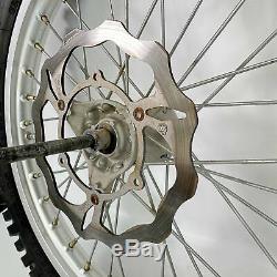 Yamaha YZ85 YZ 85 Complete Front Rear Wheels Rims with Tires Rotors Sprocket
