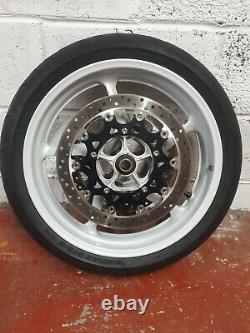 Yamaha Yzf R1 5vy 4c8 2007 2008 Complete Front Wheel Tyre Rim Discs 05 06 07 08