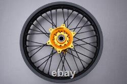 Yellow Enduro Rear Wheel / Rim Complete SUZUKI RMZ 250 2019-2022 2,15x18