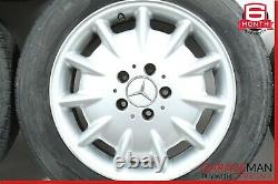00-03 Mercedes W210 E320 Complete Wheel Tire Rim Ensemble De 4 Pc R16 7.5jx16h2 Oem